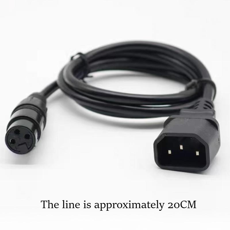 3-контактный XLR Зарядное устройство для электромобиля Литиевая батарея Зарядная станция Адаптер Универсальный зарядный кабель Штекерный разъем Папа Мама