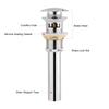 Stainless Steel Sink Drain Chrome Plated Bathroom Accessory Stable Drain Pipe  Bathroom Use