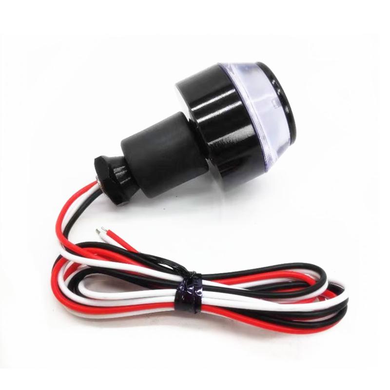 1 пара, универсальный 12 В, конец руля мотоцикла, светодиодный указатель поворота, янтарный мото-ручка, боковой габаритный фонарь, аксессуары для мотоциклов