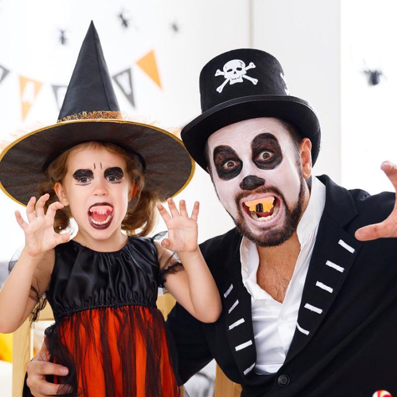 12 шт. Хэллоуин Забавные Уродливые Зубы Накладные Зубы Косплей Некрасивые Накладные Зубы Вампирские Зубные Протезы Вечеринка Костюм Позитивные Реквизиты Игрушки-Приколы