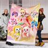 1pc Catch Teenieping Magic Sweethear2 Theme Blanket - Digital Print, Polyester, Cozy for All Seasons, Perfect for Outdoor, and Travel