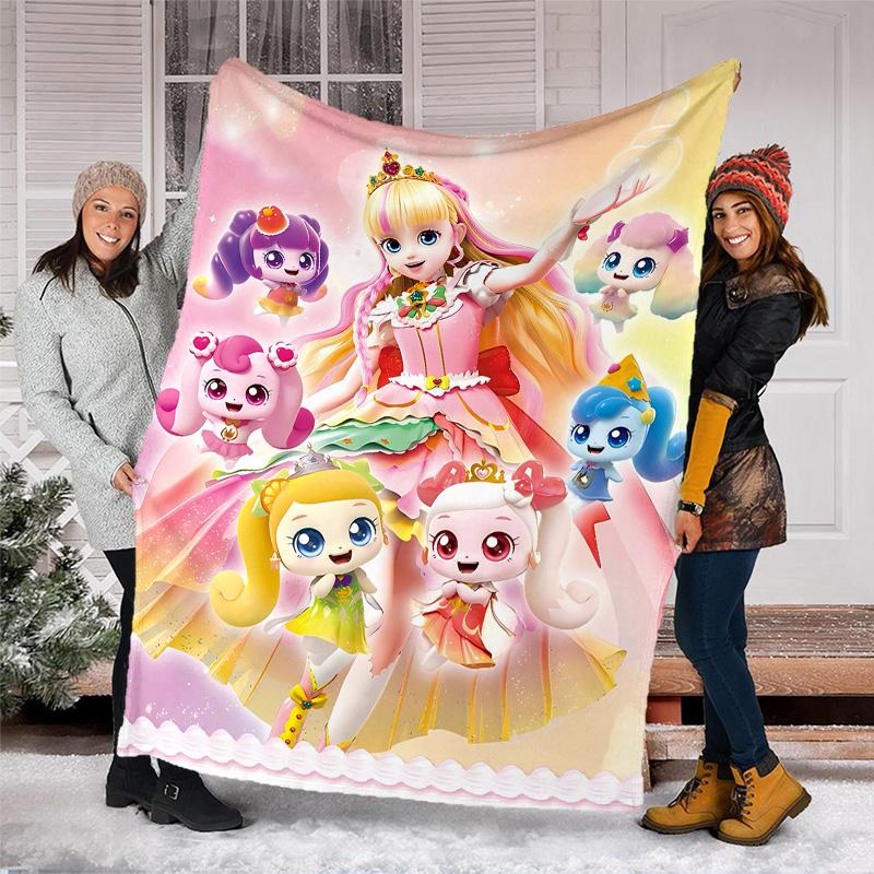 1pc Catch Teenieping Magic Sweethear2 Theme Blanket - Digital Print, Polyester, Cozy for All Seasons, Perfect for Outdoor, and Travel