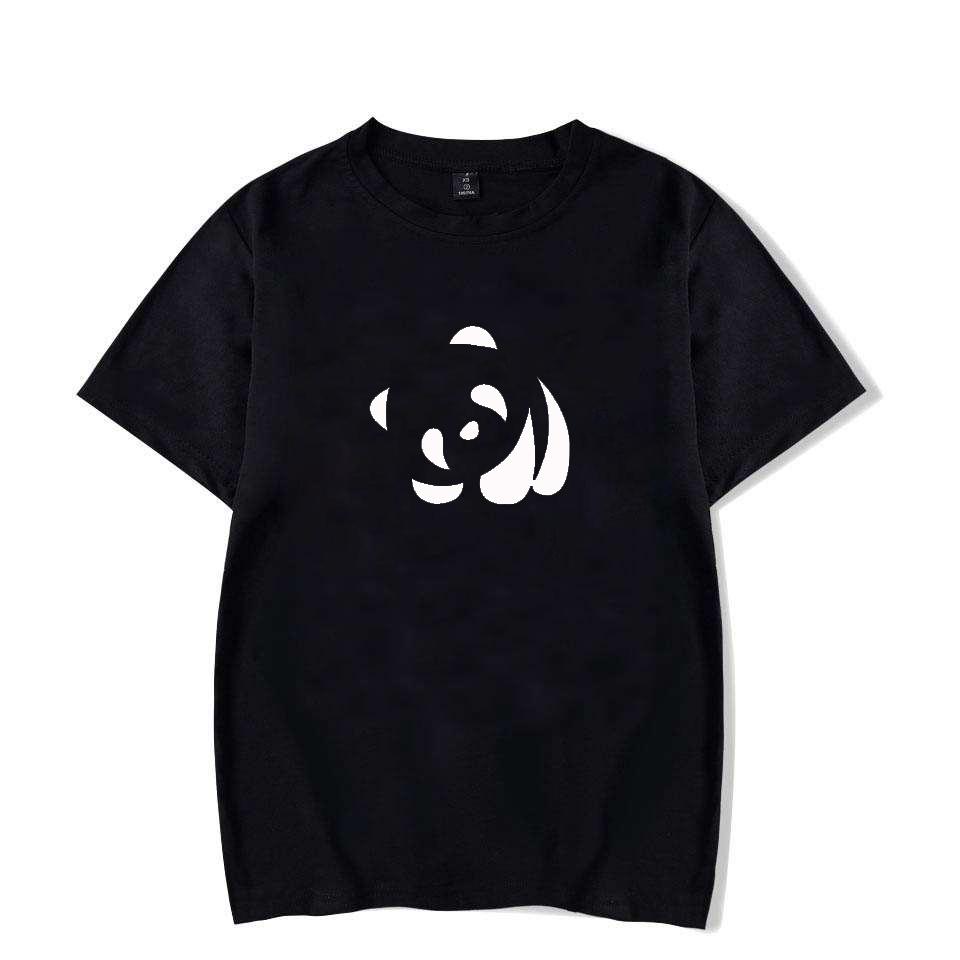 Camiseta Estampada Panda De Dibujos Animados Para Mujeres Camiseta Casual Hip Hop Harajuku Camiseta Relajada