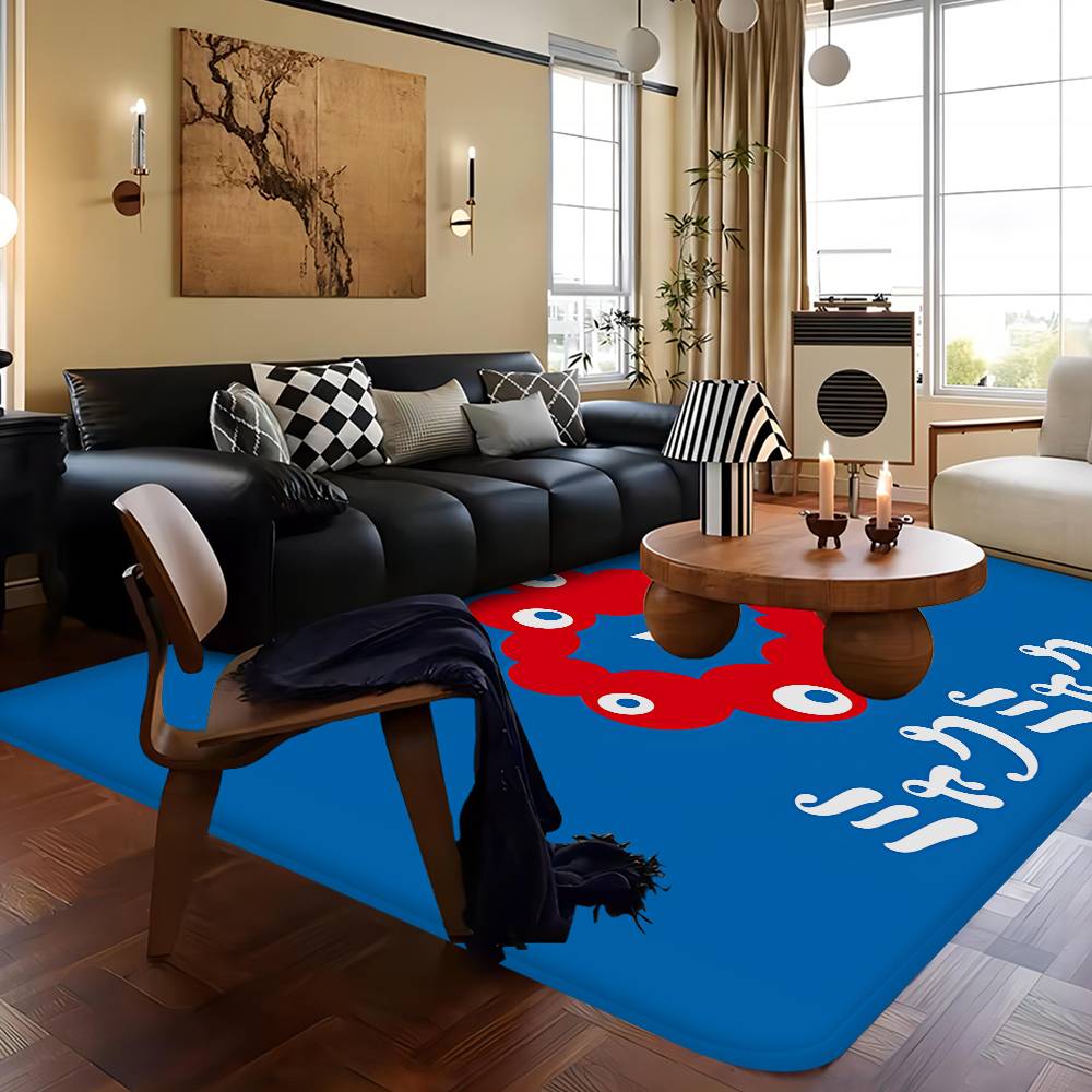 Cartoon M-Myaku-Myaku Door Mat Nordic Style Bedroom Living Room Doormat Home Balcony Anti-Slip Alfombra