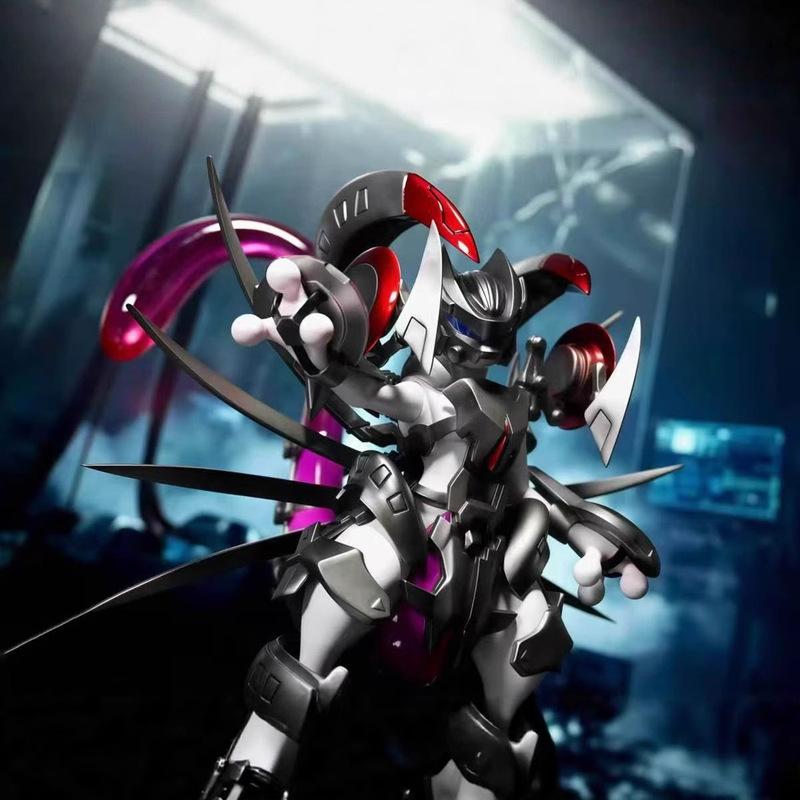 14cm Anime Dragon Nest Armored Mewtwo Gk Action Figures Desktop Ornament Collectible Model Statue Exquisite Toys Gifts