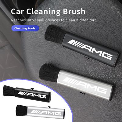Для автомобиля AMG Выдвижная щетка для чистки Сопло для продувки пылью Маленькая щетка Аксессуары для интерьера Mercedes Benz CITAN VITO SPRINTER CLS SLK