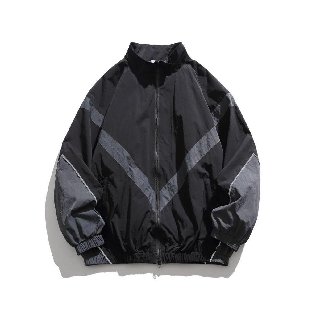 Мужская винтажная ретро ветровка на молнии - Универсальная повседневная одежда для весны/осени