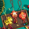 Red Chinese New Year Decoration Embroidered Year of The Horse Hanging Decoration  Gift