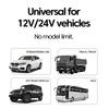 Автомобильное зарядное устройство 150 Вт PD30W Автомобильный адаптер прикуривателя Дисплей напряжения с выдвижным кабелем Быстрая зарядка 22,5 Вт для iOS Android