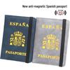 Anti-RFID Spanish Leather Passport Holder - Compact Travel Wallet