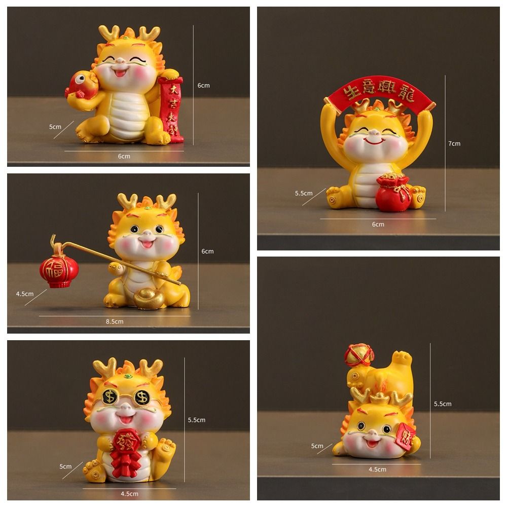 Зодиакальный дракон Дракон Микро Ландшафтные украшения Автомобильные аксессуары