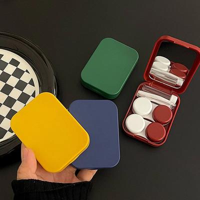 2 пары/набор дорожных контактных линз контейнер для замачивания линз коробка для красоты зрачок женский футляр для контактных линз коробка для глазных контактных линз