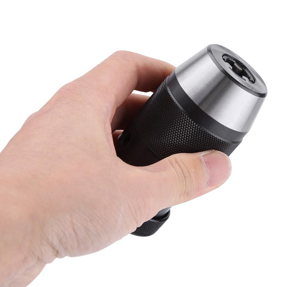 0-13mm Capacity Keyless Drill Chuck 45# Steel Material Lathe Chuck For Electric Drill