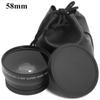 0.45x 58mm 58 Wide Angle Macro Wide-angle Lens Bag 62mm Cap For Canon Eos 350d 400d 450d 500d 1000d 550d 600d 1100d 1pcs