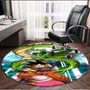 DRAGON BALL Print Round Rug, Washable Floor Carpet, For Entryway Dorm Laundry Room Office Study, Home Decor Birthday Christmas Gift