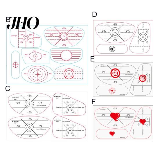 Distance Loss Percentage Markers for Golf Clubs 50 Pcs Impact Tape Labels Improve Swing Accuracy Ball Flight Curve Stickers And Sticker Iron