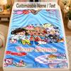 Flannel BlanketToca Boca Custom Name Text Personalized Soft Warm Throw Blanket Home Decor Gift
