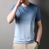 Spring New Men's Round Neck Short-sleeved Casual Simple Soft T-shirt for Young and Middle-aged Men