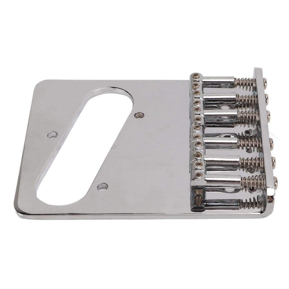 6 Saddle Guitar Bridge Replacement Metal Saddle Bridge Electric Guitar Bridge For Electric Guitar
