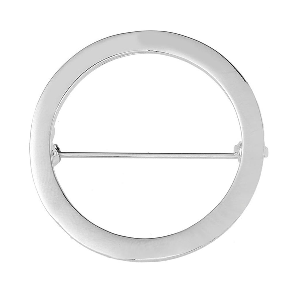 Elegant Safety Cardigan Clasp Round/Heart Shaped Brooch Smooth Alloy Badge Accessory for Women Clothing Accessories