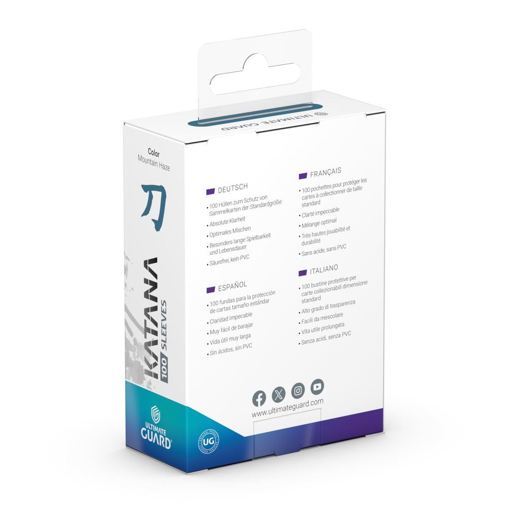 Ultimate Guard Katana Sleeves Стандартный размер 100 Card Sleeves Mountain Haze