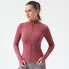 Женская куртка на молнии с длинным рукавом для бега, йоги и фитнеса - Идеально подходит для весны, осени и зимы