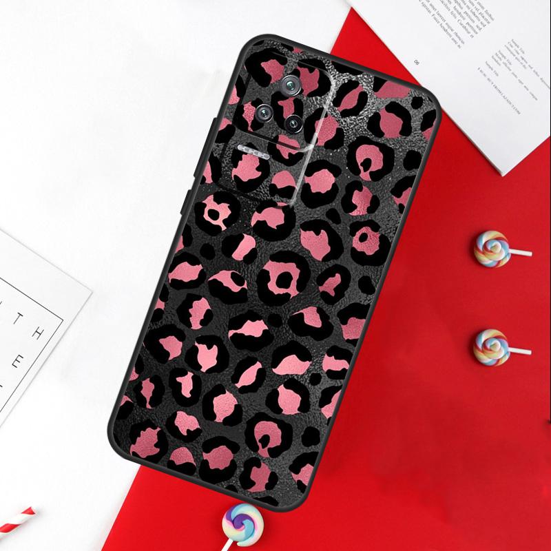 Чехол с леопардовым принтом для Xiaomi 15 Ultra 13 14 11T 12T 13T 14T Pro POCO X7 Pro X3 X5 X6 M6 F5 F6 Pro