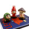 Cute Solid Pvc Seafood Ingredients Crayon Shin-chan 6-piece Set With Base Car Ornament Anime Figure