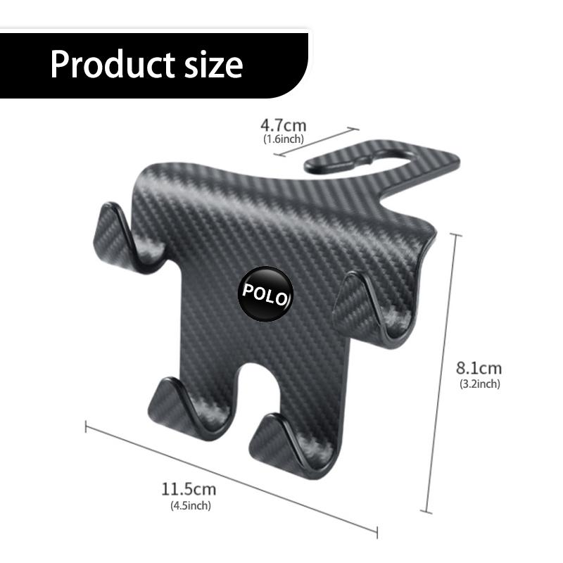 TMBCU1 Car Four Head Storage Hook Handbag Purse Bag Hanging Hook For Volkswagen VW Tiguan CC Jetta Polo Golf 4 5 6 Passat B5 B6 B7 CC