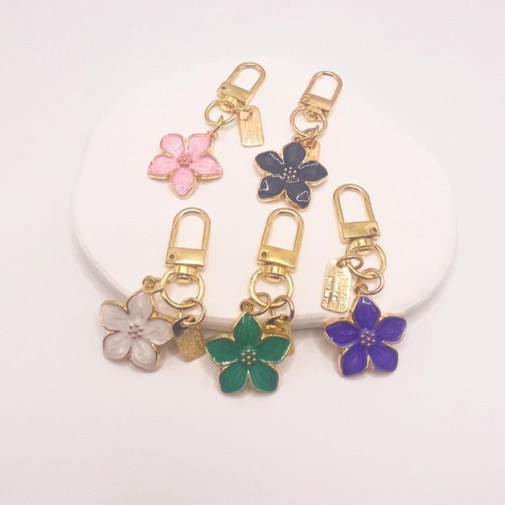 Mini Flower Pendant Ornaments Cherry Blossom Keychain Creative Bag Hanging Backpack Accessory