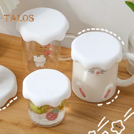 Cup Cover Flexible Dust-proof Reusable Durable Glass Mug Tea Coffee Lid Home Supply