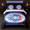 Reading FC Custom Name Text Bedding Set 1 Duvet Cover+2 Pillowcases Soccer Logo Personalized Gift For Special Occasion Bedroom Decor