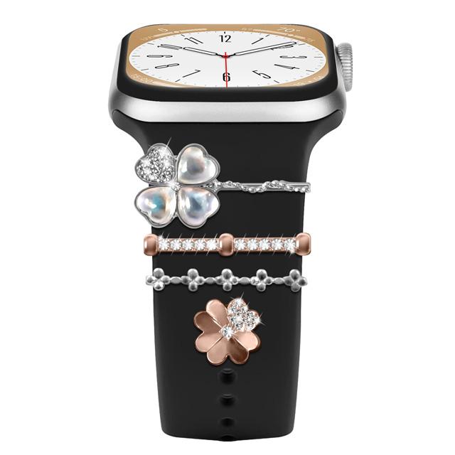 Decoration For Apple watch ultra 2 band 10 9 11 Diamond Jewelry Charms Accessories samsung/Huawei/amazfit strap 20/22mm Bracelet