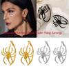 Black Color Halloween Earrings Gold Color Hoop Dangle Earrings New Spider Earrings