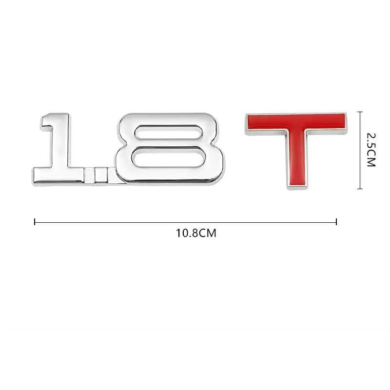 Автомобильный 3D Металлический 1.3T 1.4T 1.5T 2.0T 2.4T 2.8T 1.6T 1.8T 2.2T 2.5T 3.0T Логотип TURBO Шильдик Наклейки Задняя Наклейка Для Toyota Honda