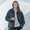 Твидовая куртка на молнии с блестящим миксом Cd03qj301on
