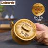 300ml Chinese Yixing Purple Clay Teapots Tea Infuser Tea Pot Famous Artists Handmade Raw Ore Golden Section Kettle Zisha Teaware