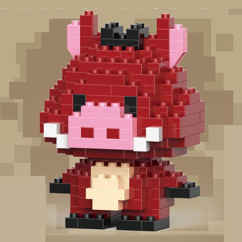 Совместимые кубики Lego Мультяшная фигурка животного Детские развивающие конструкторы