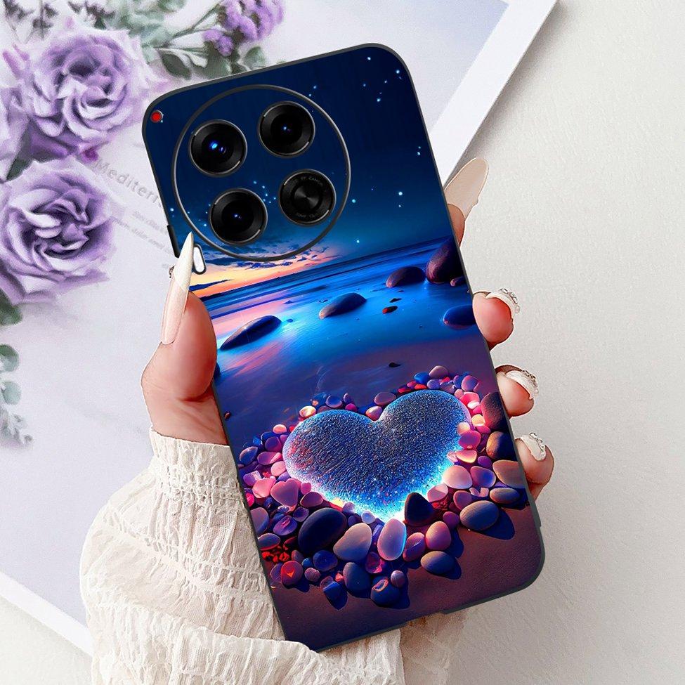 Черный Для Tecno Camon 30 CL6 CL6k Чехол Для Techno Camon 30 5G CL7 Крышка Роскошный Модный Забавный Милый Забавный Расписной Мягкий ТПУ