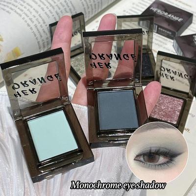 Палитра теней для век Smoky Monochrome Eye Shadow с стойким пигментом Broken Diamond Fine Glitter Matte Pearlescent Mushed Potato