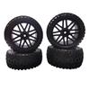 HOBBYPOWER 4-компонентное колесо (диск и резиновая шина) (Передний задний) для радиоуправляемых внедорожников и багги масштаба 1/10