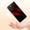 Black Red Ripple Art Phone Case Cover for Samsung Galaxy S26 S25 S24 S23 S22 S20 S21 FE Ultra S25 Edge Plus 5G Soft TPU Shell