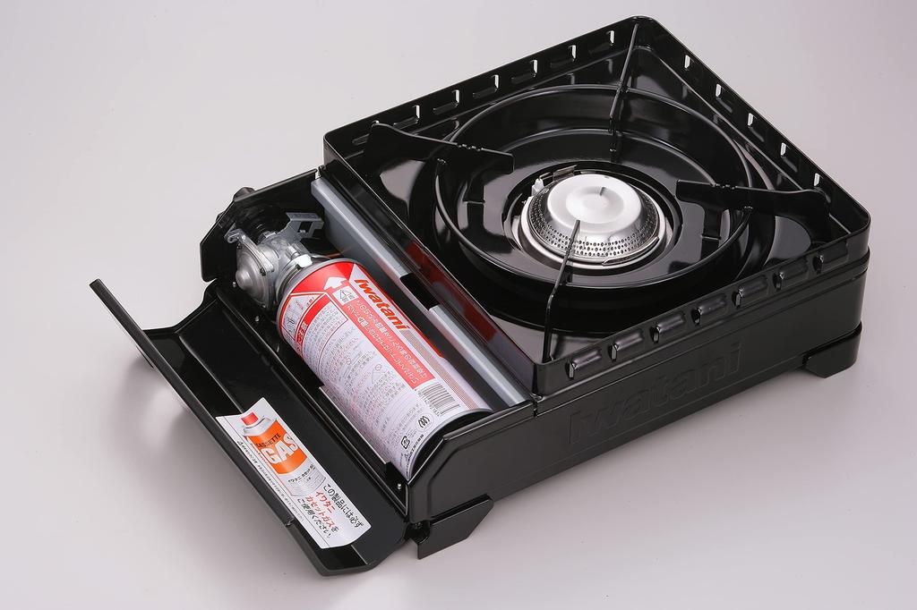 Кассетная плита Iwatani Iwatani Кассетная печь Fu Toughmaru для кемпинга и барбекю на открытом воздухе Защита от отключения электроэнергии Черный CB-ODX-1-BK