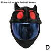 Helmet Protection Headgear Cover Cartoon Fluffy Plush Set For Motorcycle Full-Face Protective Case Motorbike Safety Trendy