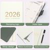 2026 Planner A5 Hardcover Daily Organizer with 12-Month Calendar Goal Tracking And Elastic Closure Productive Daily Agenda Book for