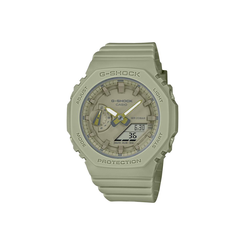CASIO Women's Liquid Crystal/Analog Dual Display Series Green Watch GMA-S2100BA-3APR