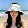Breathable Sun Hat with Fan Wide Brim Summer Fan Visor Cap Sunscreen Empty Top Hat  Hot Weather