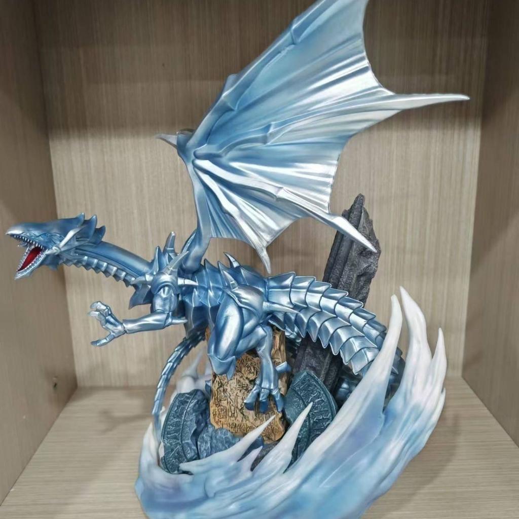Blue-Eyes White Dragon 28cm/11.02nch Yu-Gi-Oh! MX can be collected Ultimate Dragon PVC Wild Battle GK Ornament Model Toys Gifts