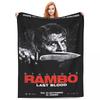 Плед «Рэмбо: Первая кровь» Постер к фильму Кемпинг Фланелевый плед Мягкий теплый для дивана кресла Индивидуальный покрывало Подарок