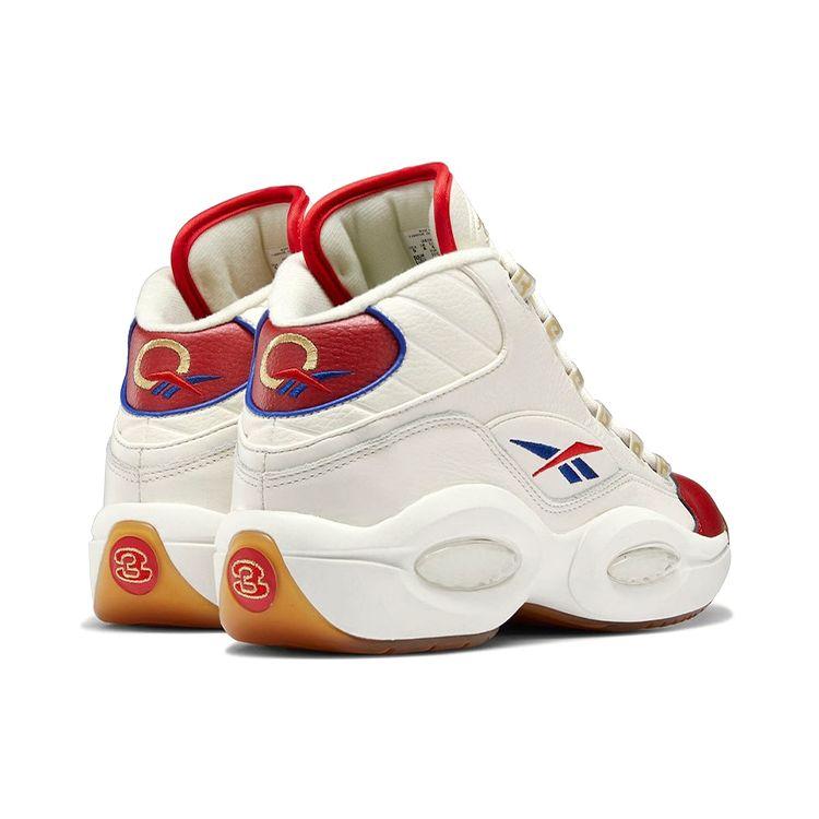 Reebok Кроссовки Question Mid Unisex Chalk Vector Red Vector Blue GZ7099